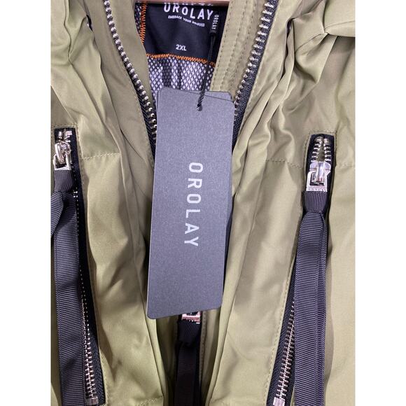 OROLAY Green Zip Front Thickened Down Coat Jacket Women's Plus Size 2XL NWT - Picture 6 of 16